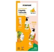 PIMPANT tsitruselõhnaline taastäidetav nõudepesuvahend (250ml pudel + täitepakend)