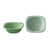 nip® biopõhisest plastikust valmistatud kauss (ROHELINE) alates 4 elukuust (2tk)