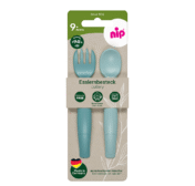 nip® biopõhisest plastikust laste söögiriistad (SININE) alates 9 elukuust