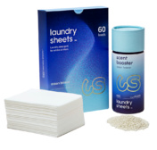 LAUNDRY SHEETS™ kombo pesulehed (60 pesukorda) + pesulõhnastaja Ocean Breeze