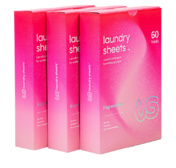 LAUNDRY SHEETS™ plastikuvabad lõhnainevabad pesuribad (k.a. beebiriietele) 3x60tk
