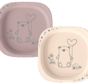 nip® biopõhisest plastikust laste ja beebide sööginõud (LILLA) alates 4 elukuust