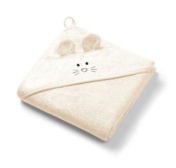 BabyOno bambusest kapuutsiga vannirätik 100x100cm kollakas-beež