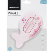 Kikka Boo vannitermomeeter Whale Pink