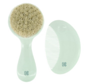Kikka Boo naturaalsete harjastega kammi- ja harjakomplekt Savanna Mint