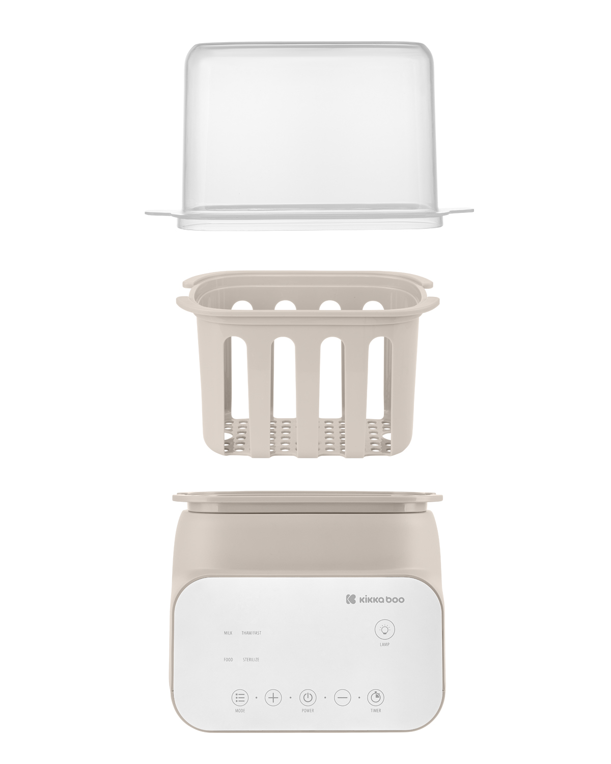 Kikka Boo Handy põlvkonna multifunktsionaalne 4in1 pudelisoojendaja BEIGE - Image 3