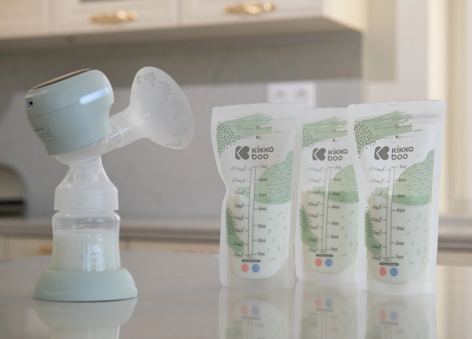 Kikka Boo temperatuurinäidikuga rinnapiima säilituskotid Lactty 50tk - Image 2