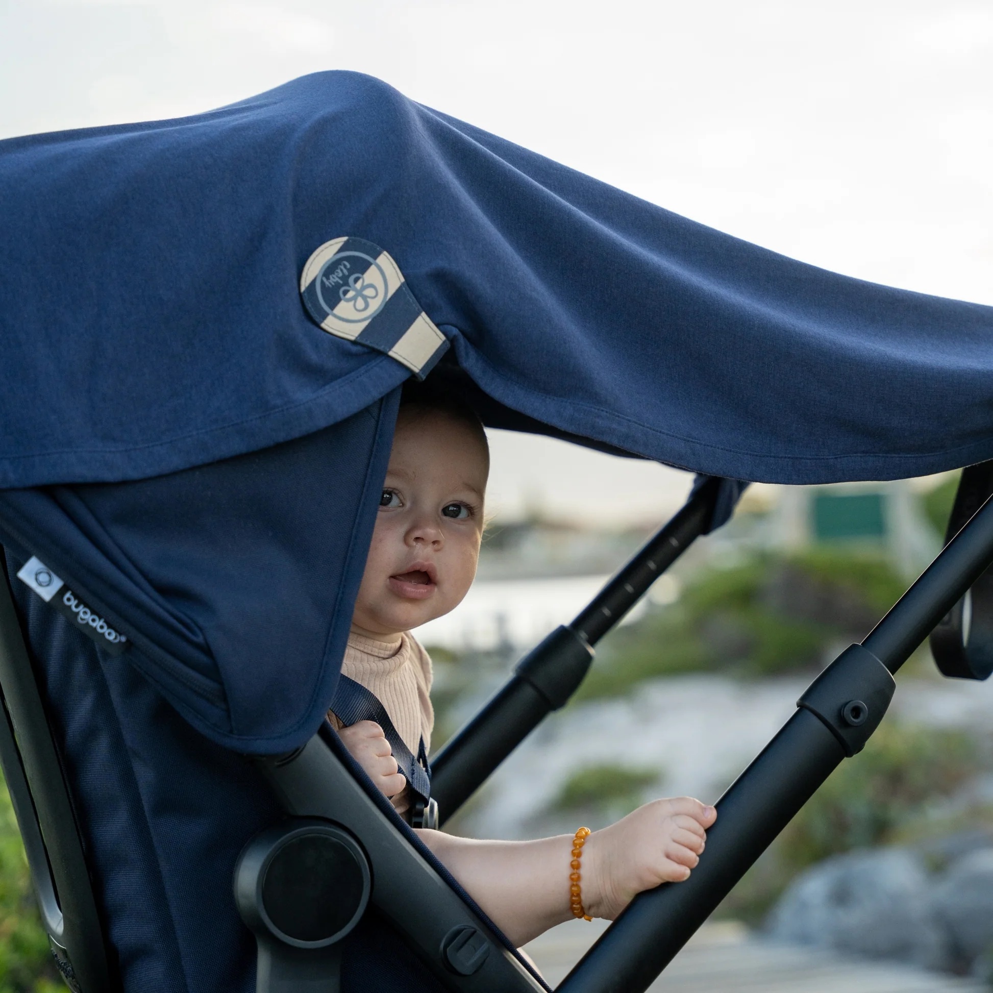 Cloby klambrid linade, mänguasjade kinnitamiseks vankrile Navy Blue (2tk) - Image 2