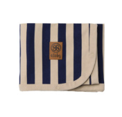 Cloby päikesekaitsega vankrikate / tekk UPF50+ - Navy/Sandy Stripe