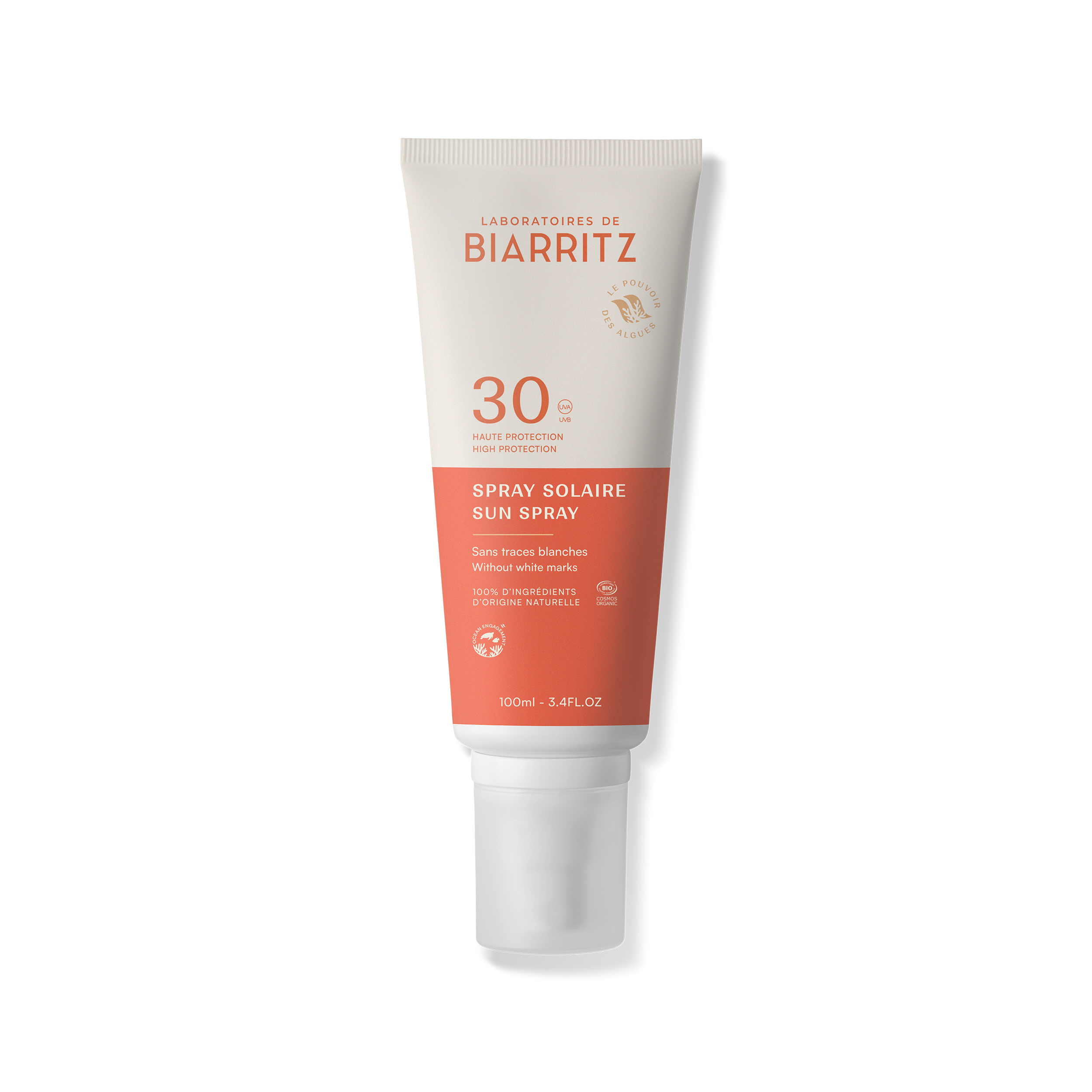 Laboratoires de Biarritz orgaaniline päikesekaitsesprei SPF30 (100ml)