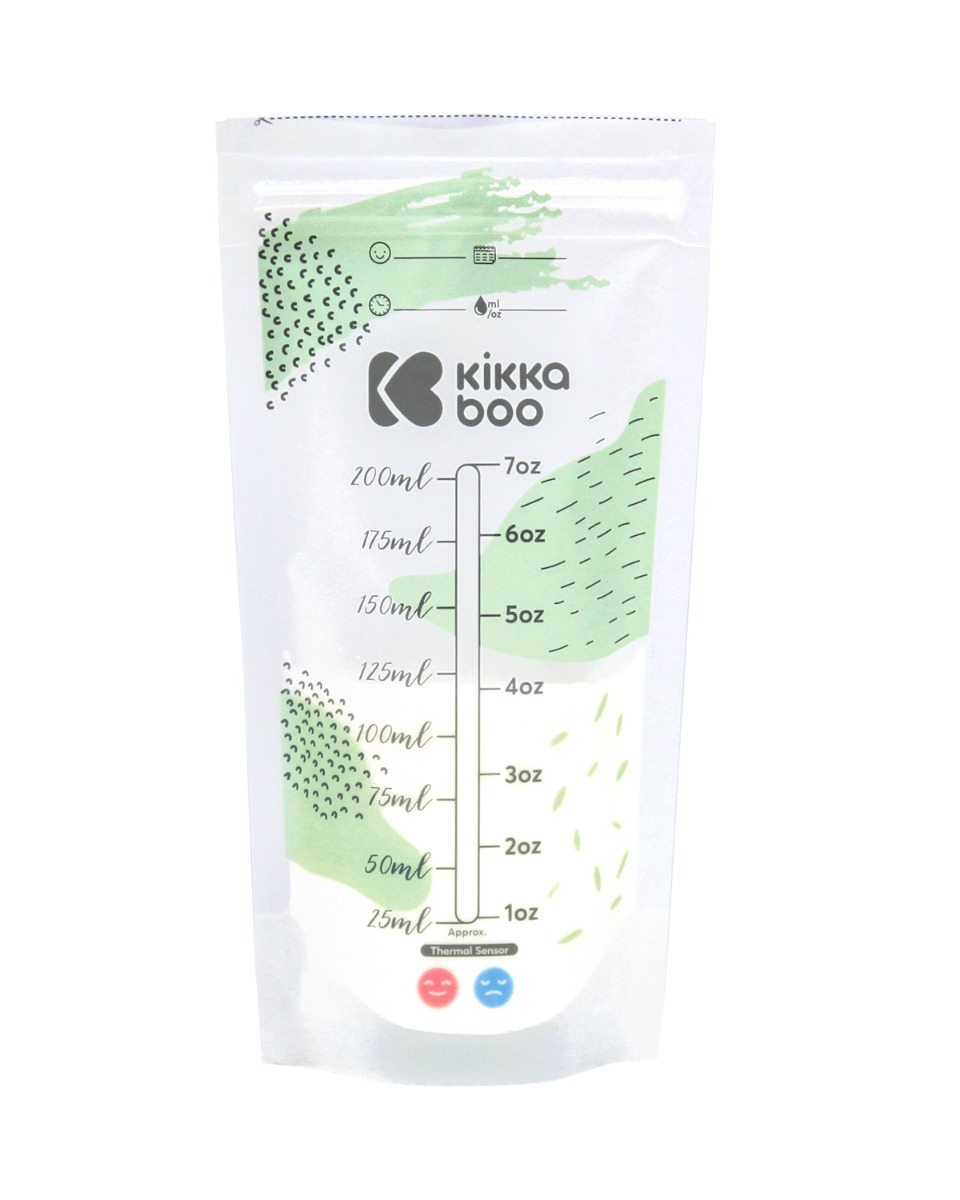 Kikka Boo temperatuurinäidikuga rinnapiima säilituskotid Lactty 25tk