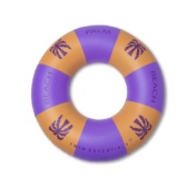 Swim Essentials ujumisrõngas - Purple/Orange - Palm Trees - Ø 120 cm