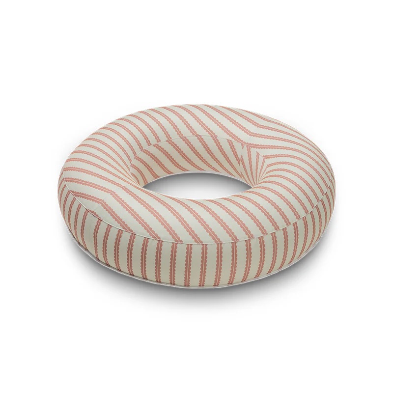 Swim Essentials Premium ujumisrõngas - Red/Beige - Saint Tropez - Ø 120 cm