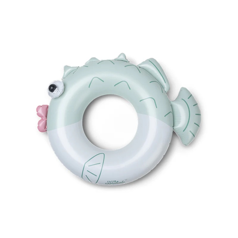 Swim Essentials ujumisrõngas - Green - Puck Pufferfish - Ø 95 cm