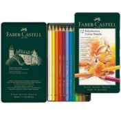 Faber-Castell Polychromos värvipliiatsid metallkarbis 12tk