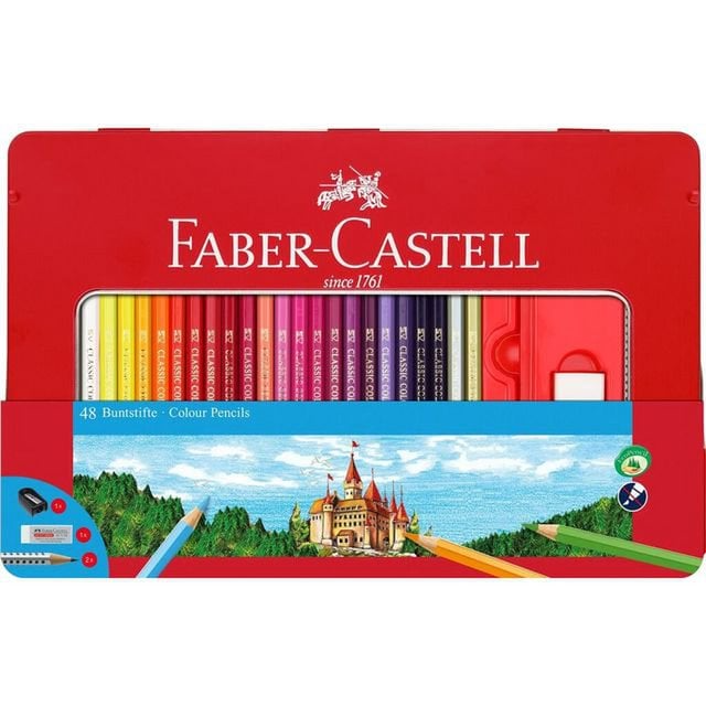 Faber-Castell Classic Colour värvipliiatsid metallkarbis 48tk