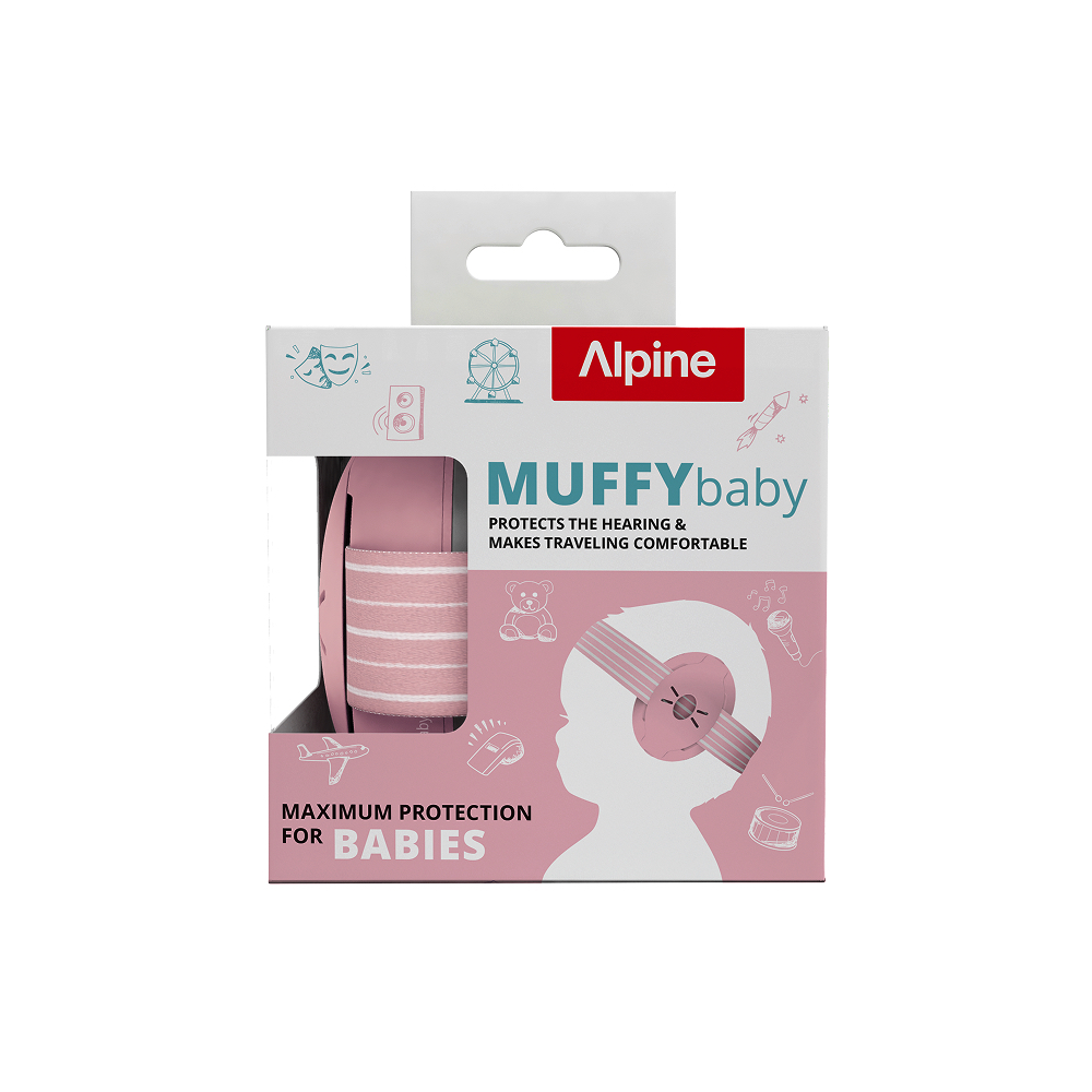 Alpine Muffy Baby kõrvaklapid beebidele (kuni 36 elukuud) BLUSH