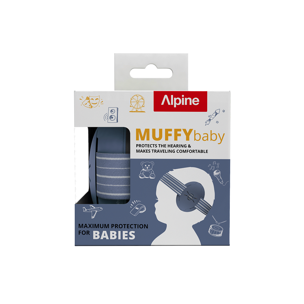 Alpine Muffy Baby kõrvaklapid beebidele (kuni 36 elukuud) DENIM
